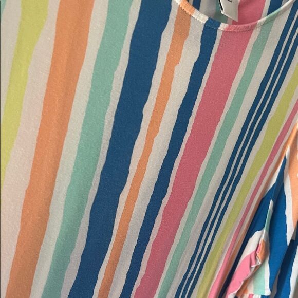 Ruby Rd Colorful Striped Women's Top 1X - Picture 5 of 6